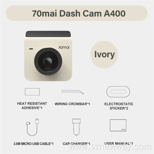70mai Dash Cam A400 Car Recorder 1440P